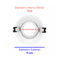 SPOT EMPOTRADO DIRIGIBLE BLANCO 11CM GU10 MR16 MAXXI MX-EM8017/B