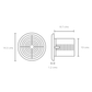 EXTRACTOR CON LAMPARA LED 4" 35W 65K LUZ FRÍA MASTERFAN LUMINA 4"