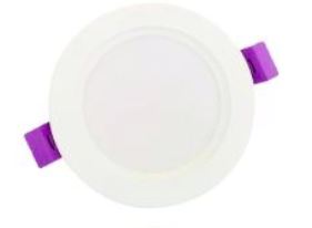 PANEL SLIM REDONDO 9W LUZ FRIA MODELO V-202  EMPOTRADO ILV