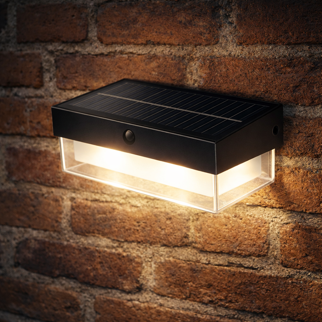 LAMPARA ARBOTANTE MURO SOLAR EXTERIOR IP54 65K LUZ FRÍA BOOMER SA2102A6