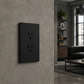 PLACA CONTACTO DOBLE NEGRO LUXURY ARTLITE APL-604