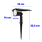 CAJA 2PZS ESTACA SOLAR EXTERIOR 100LM 30K LUZ CÁLIDA BOOMER SG6103A3