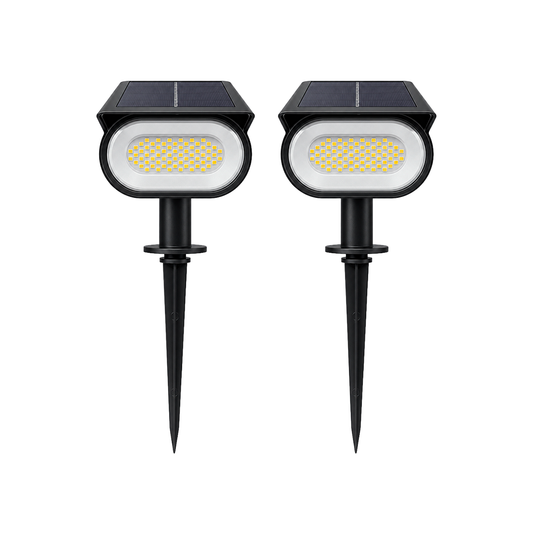 CAJA 2PZS ESTACA SOLAR EXTERIOR 100LM 30K LUZ CÁLIDA BOOMER SG6103A3