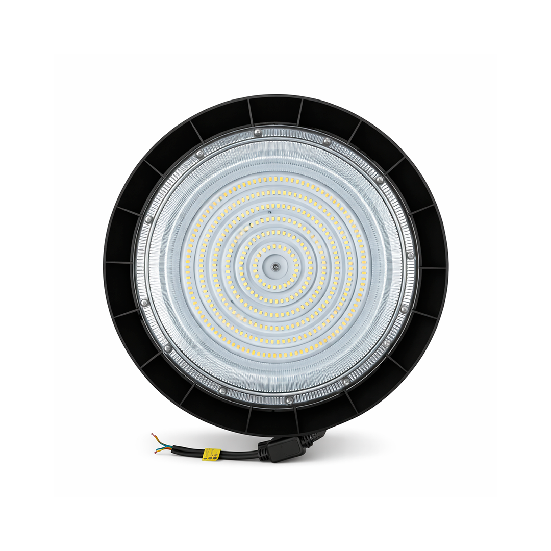 LÁMPARA HIGH BAY UFO 300W 43,000LM 57K LUZ FRÍA PHILCO 57686. INCLUYE SUPRESOR DE PICOS DE 10KVA