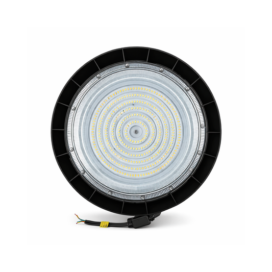 LÁMPARA HIGH BAY UFO 100W 14,000LM 57K LUZ FRÍA PHILCO 57683.  INCLUYE SUPRESOR DE PICOS DE 10KVA