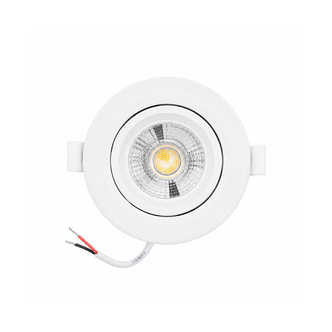 SPOT EMPOTRABLE LED DIRIGIBLE 9CM 6W 500LM 30K LUZ CÁLIDA PHILCO 57202