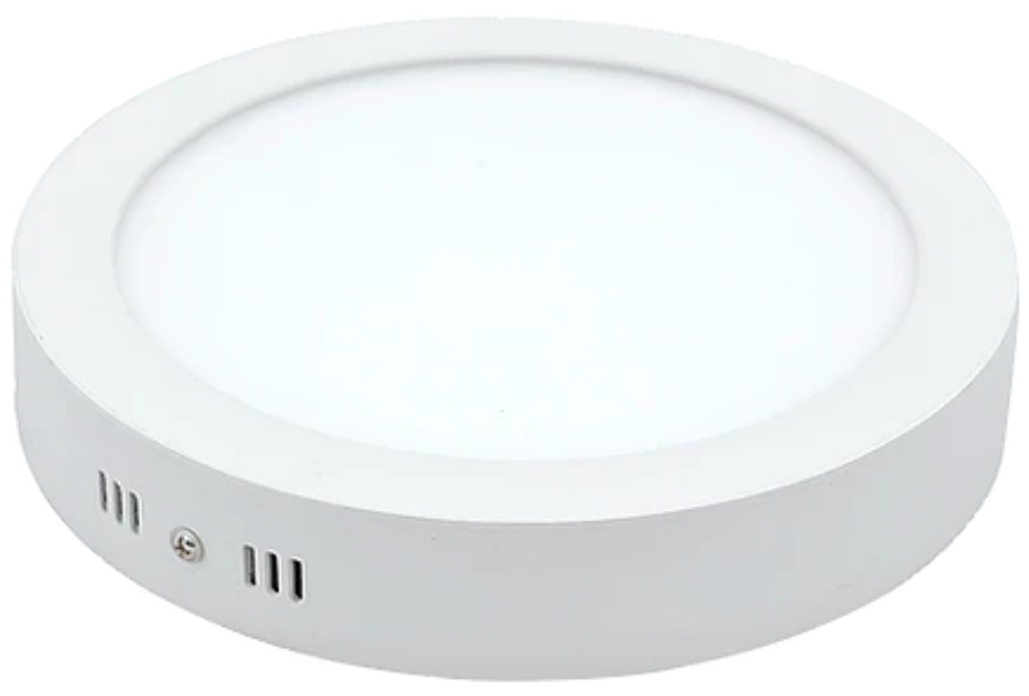 PANEL REDONDO FAT 24W LUZ CALIDA SOBREPONER
