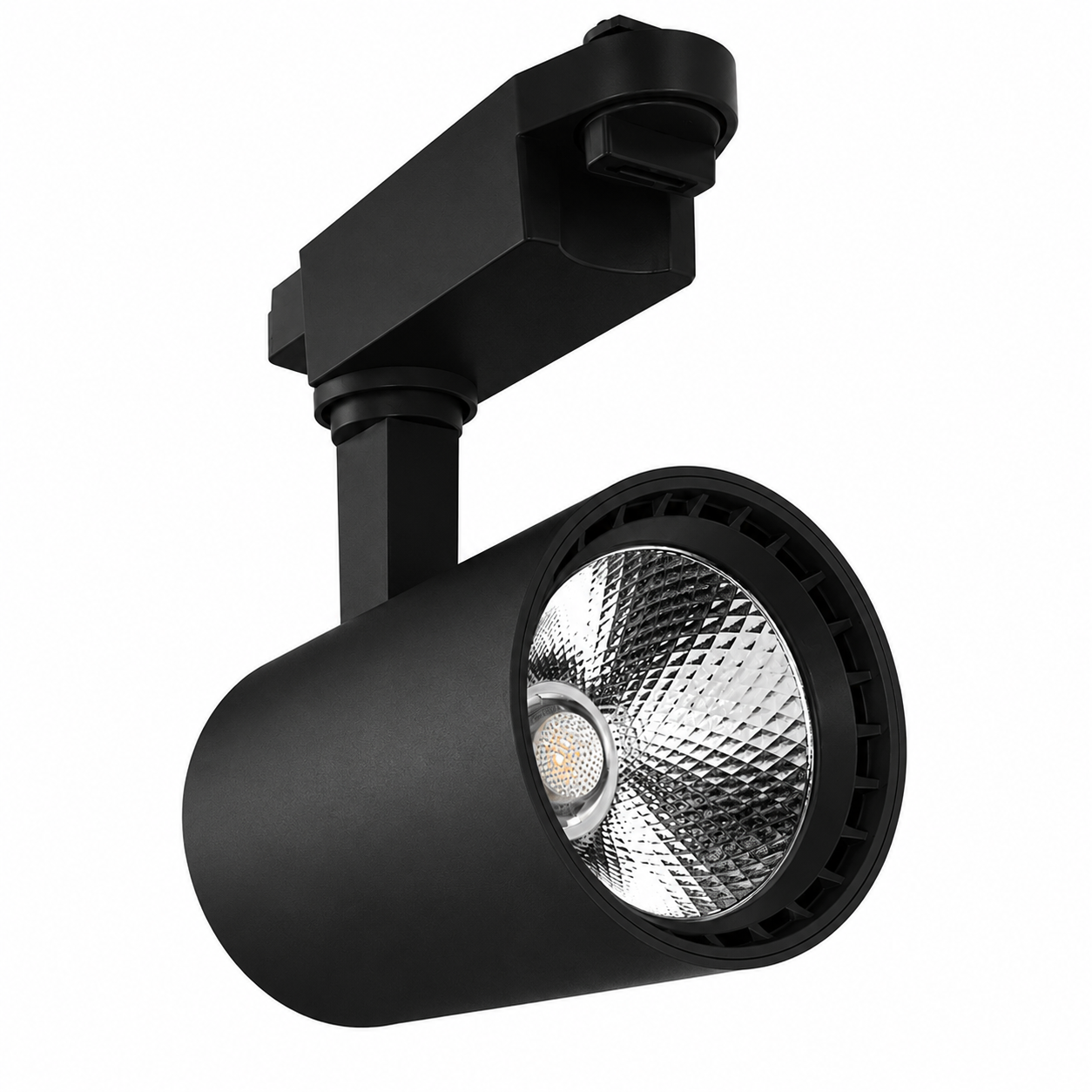 SPOT LED PARA RIEL NEGRO 10W 30K LUZ CÁLIDA MUNDO LUCIDO RIELED10NC