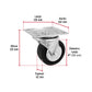 RODAJA HULE 4' PLACA GIRATORIA C/BALERO CARGA 100KG FIERO 48613 RO-1217