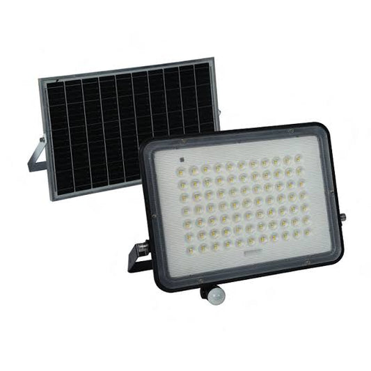 REFLECTOR LED SOLAR SENSOR MOVIMIENTO IP65 3,200LM 65K LUZ FRÍA TECNOLED SO-REF300
