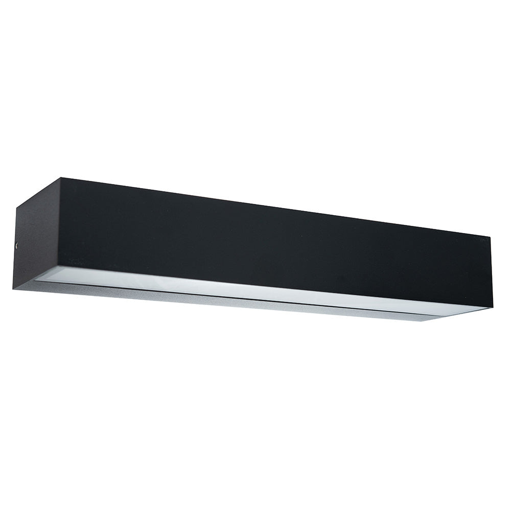LÁMPARA MURO WALLPACK LED IP65 18W 900LM 30K LUZ CALIDA NEGRO BOOMER WA2105K3