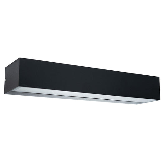 LÁMPARA MURO WALLPACK LED IP65 18W 900LM 30K LUZ CALIDA NEGRO BOOMER WA2105K3