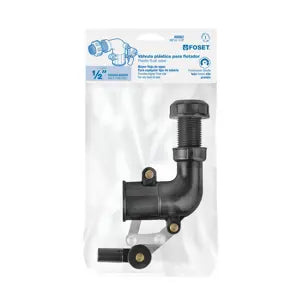VÁLVULA DE FLOTADOR PLÁSTICA PARA TINACO 1/2" FOSET 48082 VAFLO-1/2P"