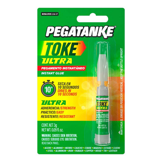 PEGAMENTO INSTANTÁNEO 10SEG PEGATANKE TOKE ULTRA