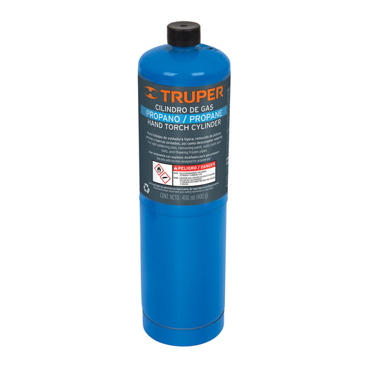 CILINDRO DE GAS PROPANO 400G TRUPER 11913 GAS-400A