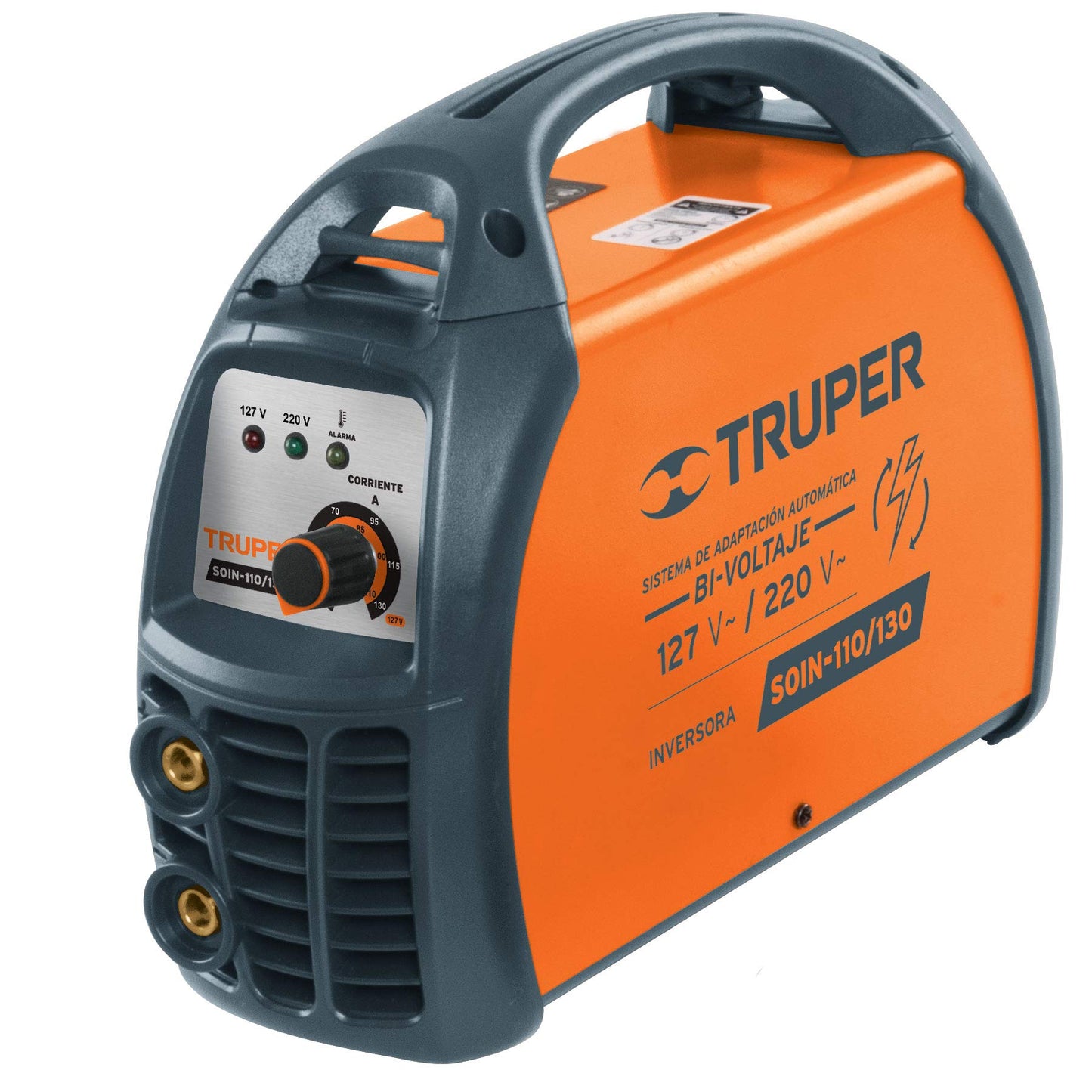 SOLDADORA INVERSA 130A BI VOLTAJE 127V/220V TRUPER 11787 SOIN-110/130