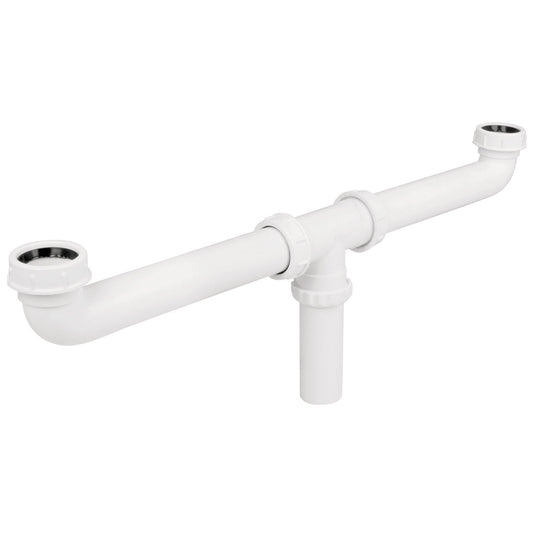 CÉSPOL DOBLE PARA FREGADERO POLIPROPILENO 1-1/2" FOSET 48338 CED-11