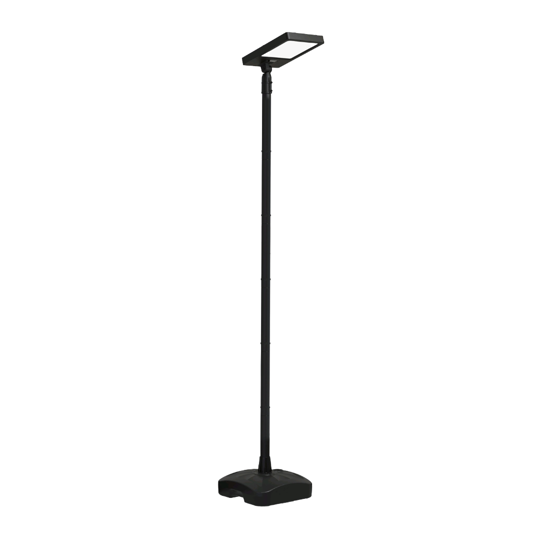 LUMINARIA POSTE DE LUZ LED PORTATIL SOLAR EXTERIOR 2.6M IP65 MULTI TEMPERATURA  3CCT TECNOLED SO-BA-POL-3CCT