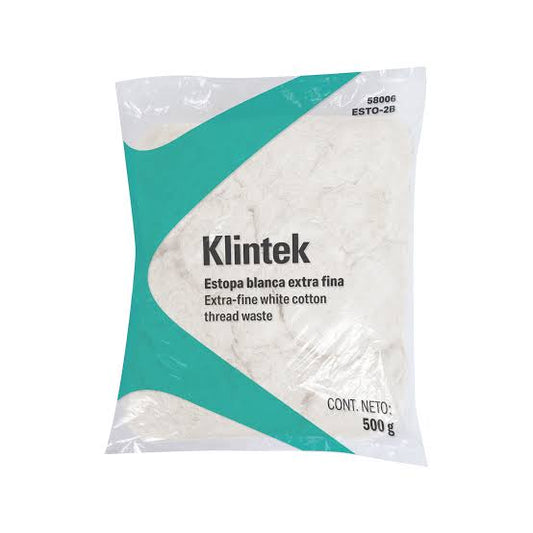 BOLSA DE ESTOPA 1/2KG BLANCO KLINTEK 58006 ESTO-2B