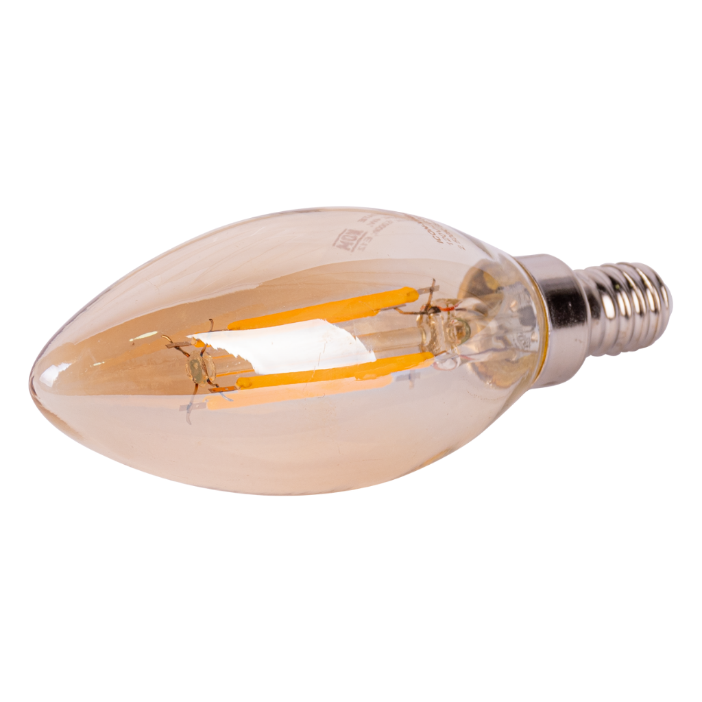 FOCO VINTAGE VELA LED ATENUABLE E12 4W 25K LUZ CÁLIDA ICON VINB4W25KE12ATE