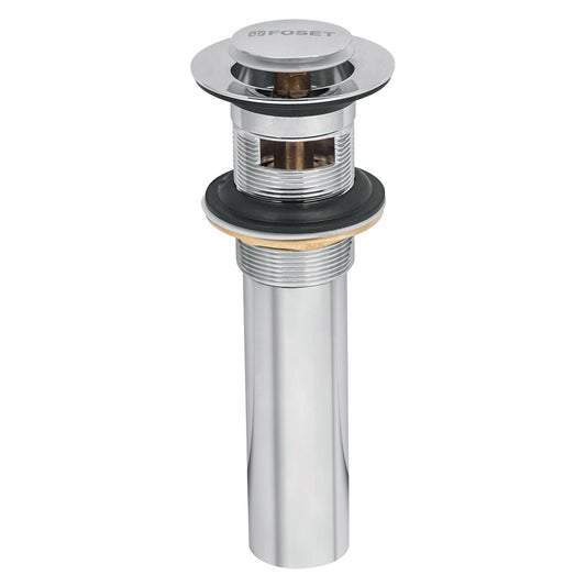CONTRA PARA LAVABO CON REBOSADERO SISTEMA PUSH CROMO 1-1/4" FOSET 49984 CE-206