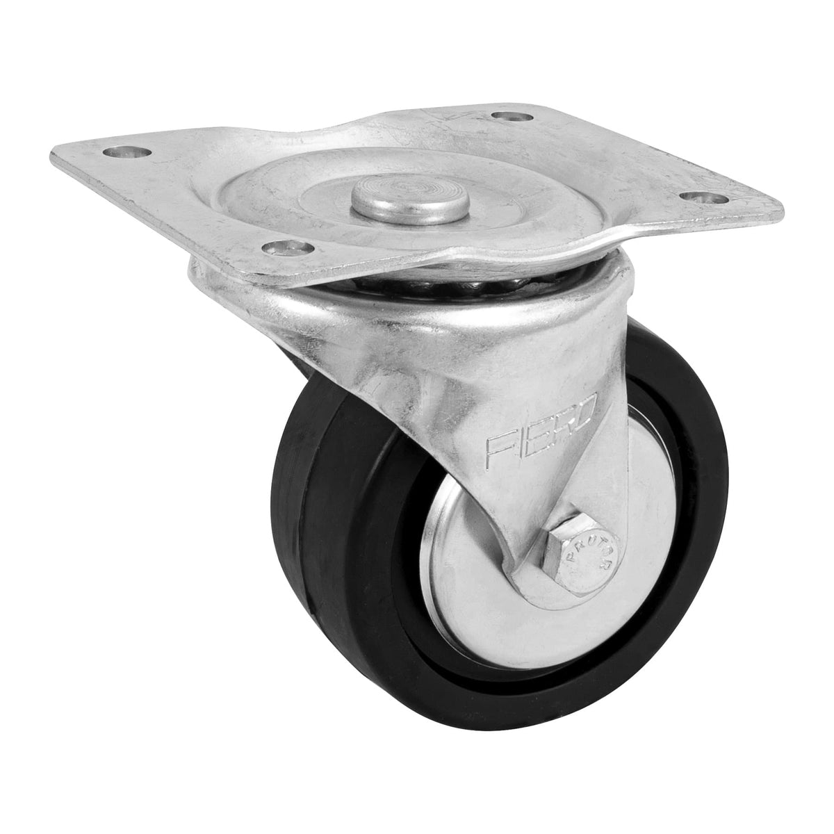 RODAJA HULE 4' PLACA GIRATORIA C/BALERO CARGA 100KG FIERO 48613 RO-1217