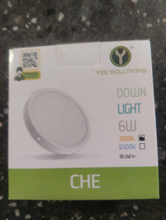 Plafón sobre poner downlights 6W 300L 110-240V (CHE-060030)