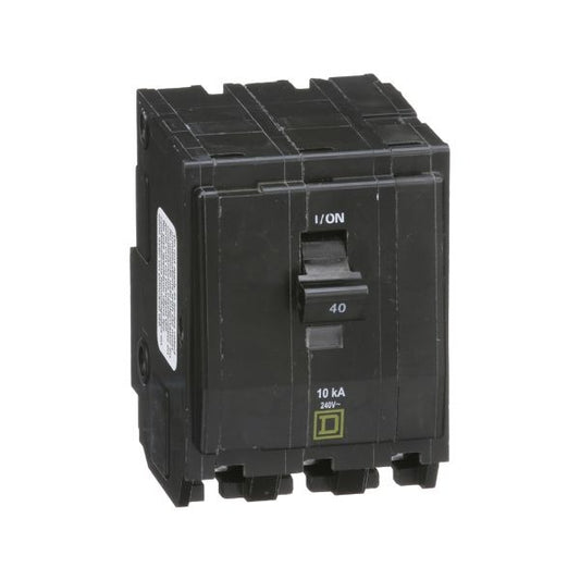 PASTILLA INTERRUPTOR TERMOMAGNÉTICA 3 POLOS 40A SQUARE D QO340