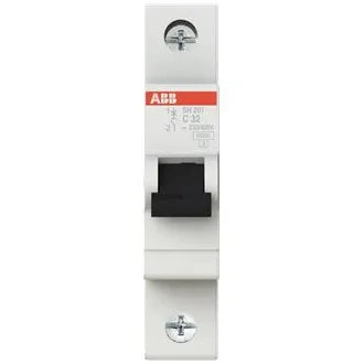 MINI INTERRUPTOR TERMOMAGNÉTICO 32 AMP CURVA C MONOPOLAR RIEL DIN ABB SH201C32