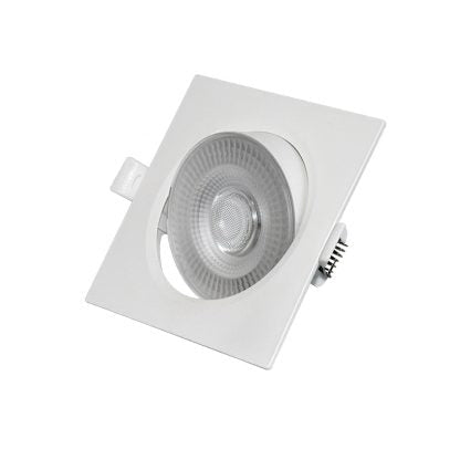 Luminaria Empotrar LED Cuadrado Dirigible 38° IRC80 Corte 550 mm 240lm 100-240v Blanco 3w 6500k SPOTRD3W65K