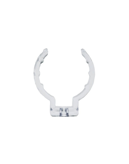 CLIP SUJETADOR PARA TUBO T/8 ACRILICO TRANSP. POR PIEZA LUMMI GRAPA PARA TUBO T8
