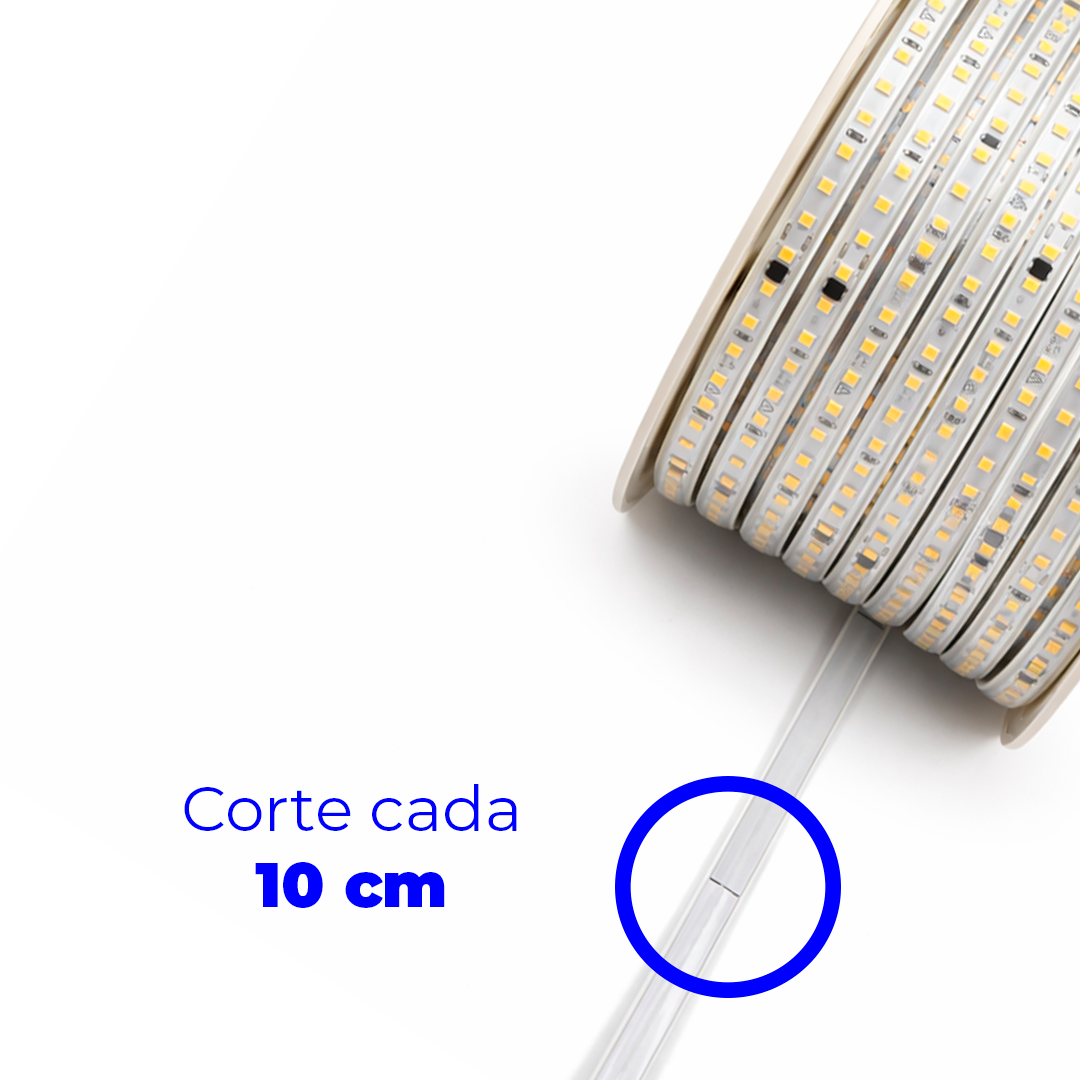 MANGUERA LED EXTERIOR SMD 5050 30K LUZ CÁLIDA LUMICRAFT 5050WW127V - 25MTS