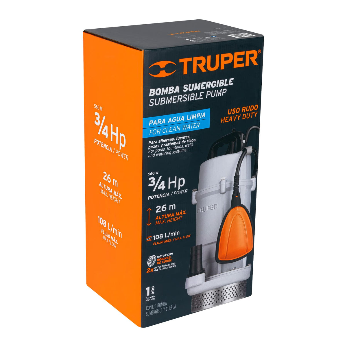BOS-3/4LPX Truper SKU 15002