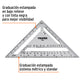 ESCUADRA 12' DE ALUMINIO PARA MUROS DE YESO TRUPER 15132 ET-12A - vista adicional