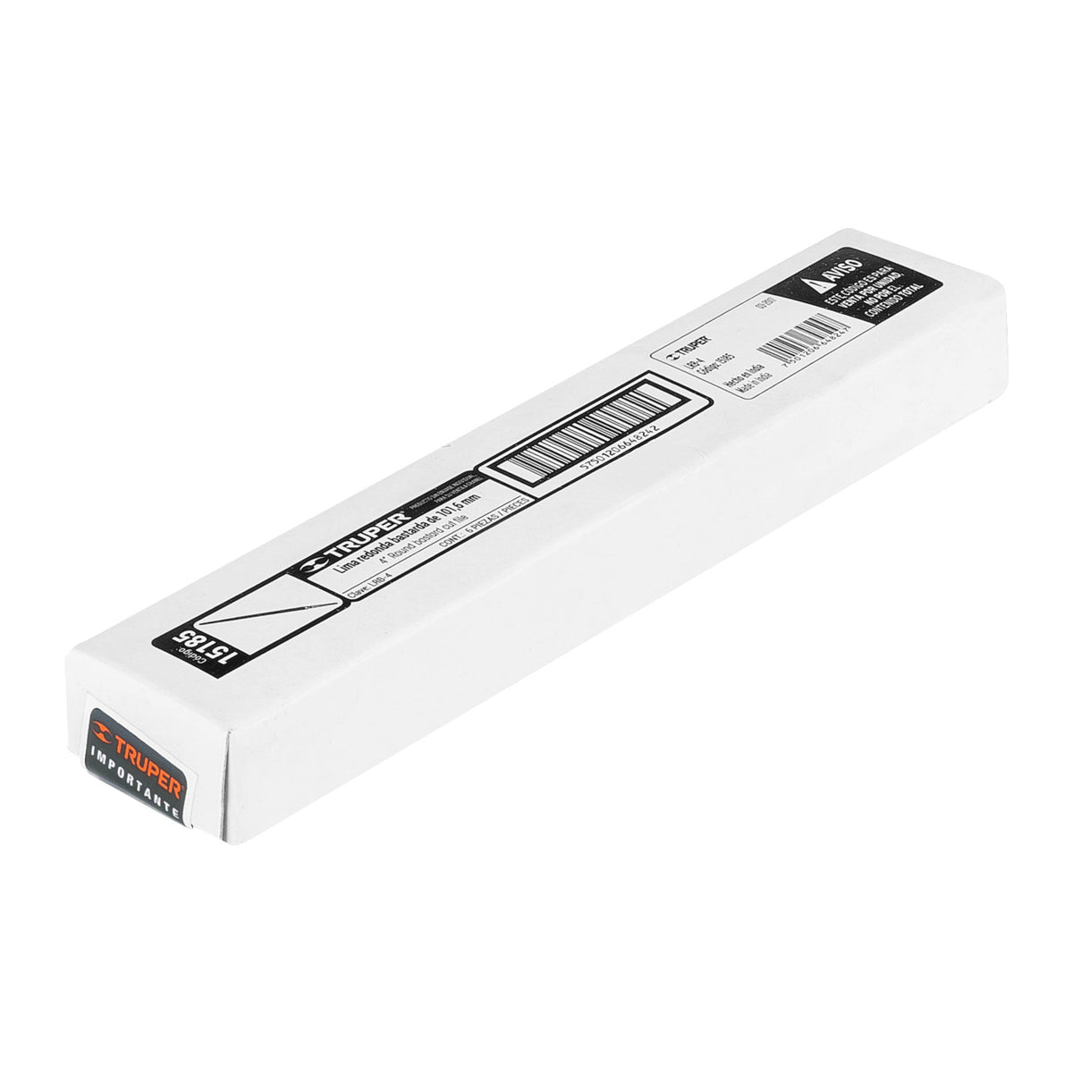 LIMA REDONDA BASTARDA 4' TRUPER 15185 LRB-4 - vista adicional