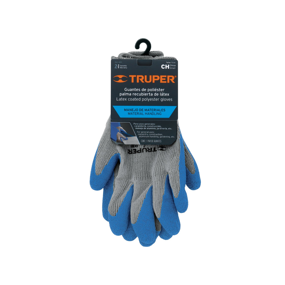 GUANTES DE POLIÉSTER RECUBIERTOS DE LÁTEX CH TRUPER 15265 GU-411 - vista adicional
