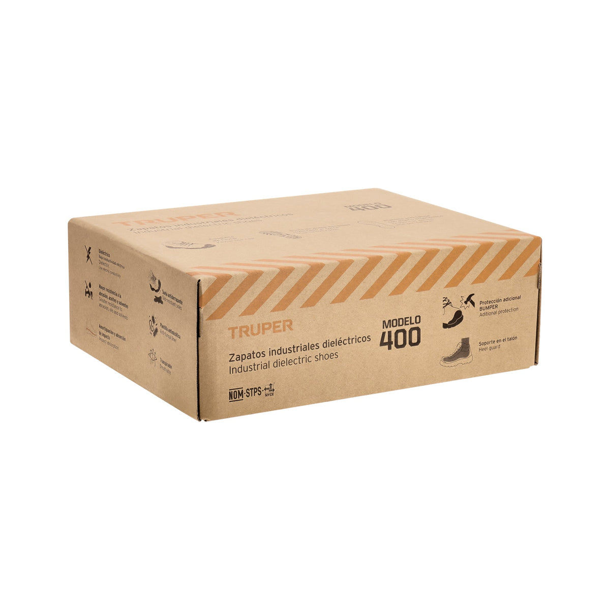 BOTA DE SEGURIDAD CAFÉ #27 CASQUILLO DE ARAMIDA TRUPER 15473 ZC-427C - vista adicional
