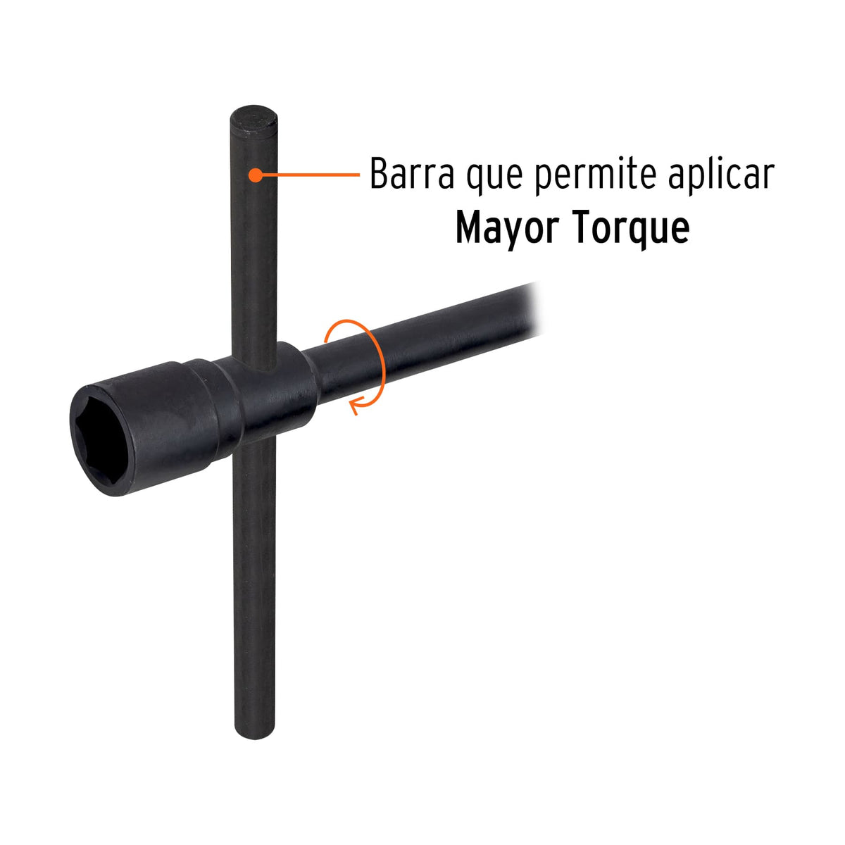 LLAVE DE ARTILLERÍA 33 MM X 3/4' BOCA HEXAGONAL TRUPER 15489 LLAR-33 - vista adicional