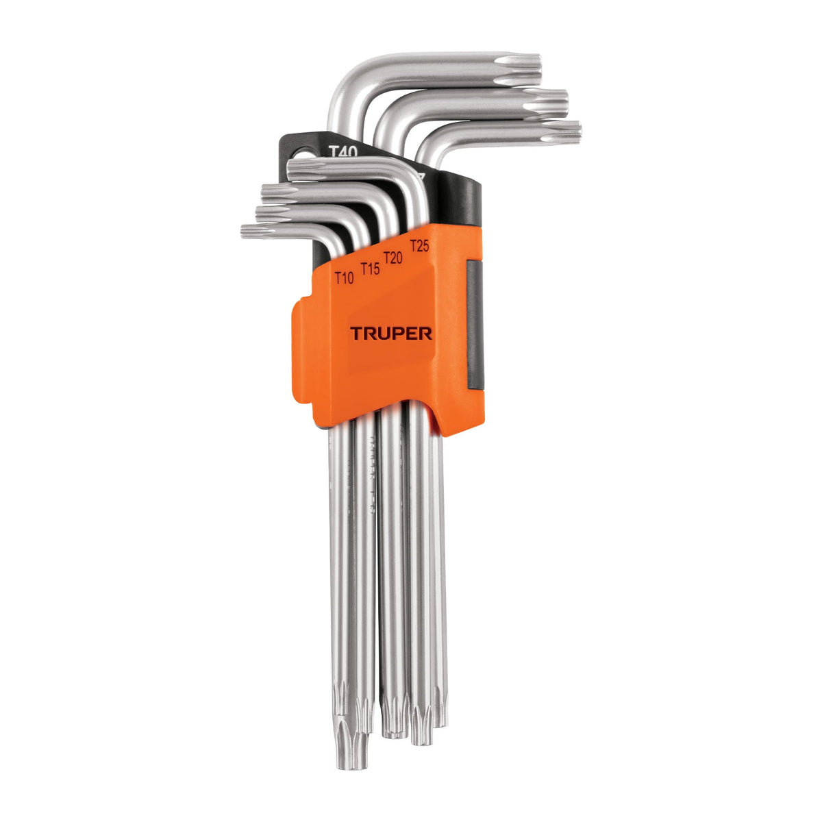 JUEGO DE 7 LLAVES TORX LARGAS CON ORGANIZADOR ABATIBLE 15553 TORX-7L