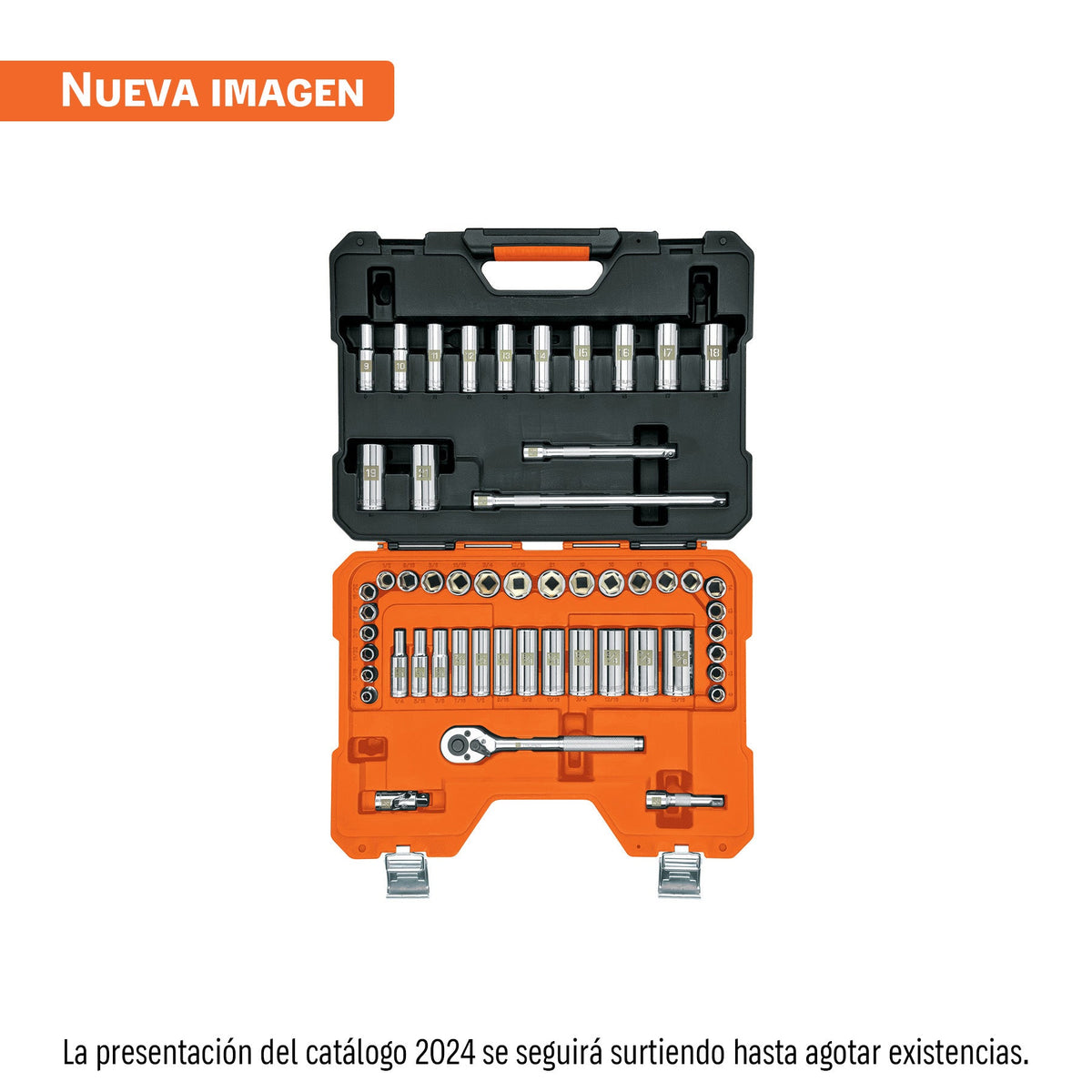 JUEGO DE 53 HERRAMIENTAS CUADRO 3/8' MM PARA MECÁNICO 15689 JD-3/8X53M