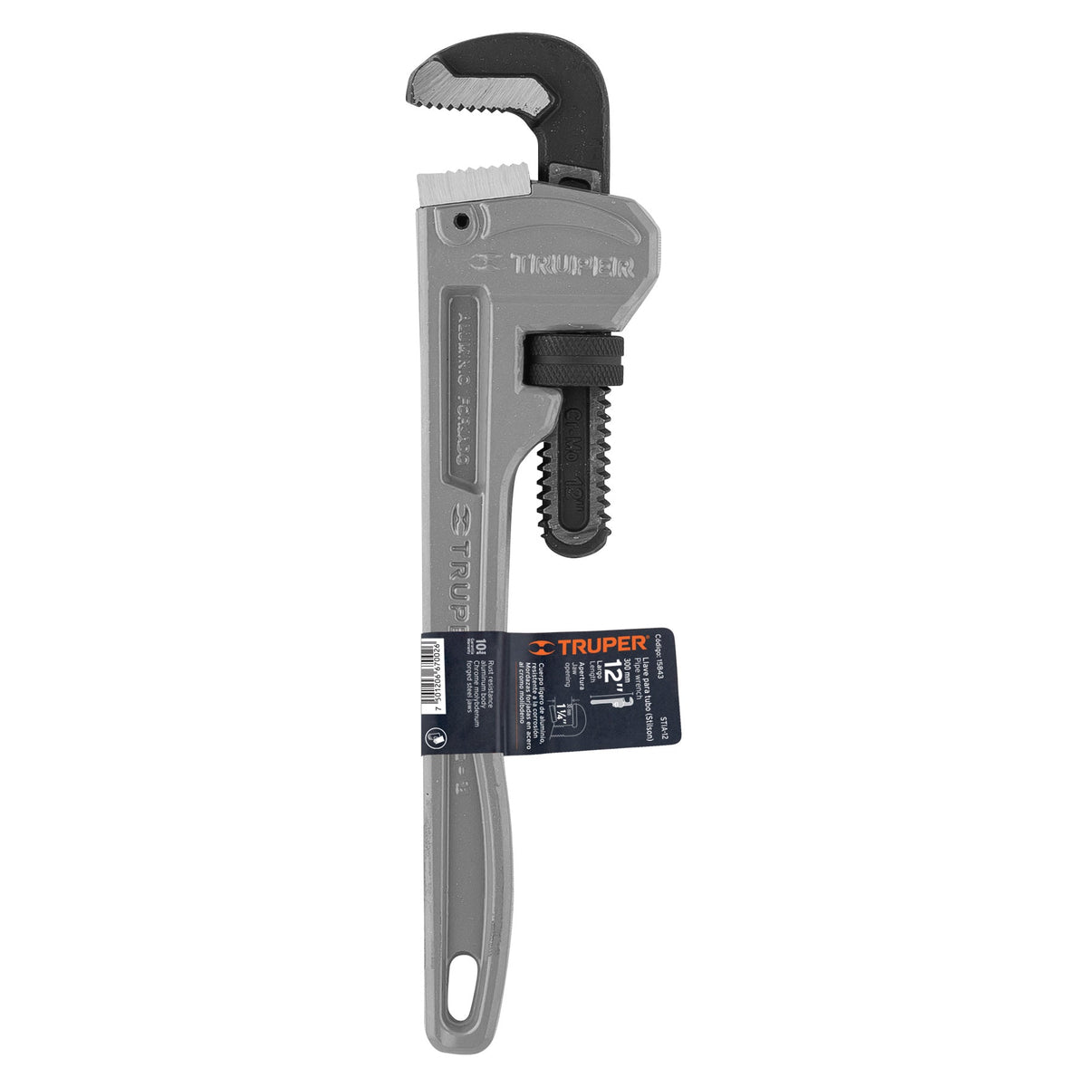 LLAVE STILSON 12' CUERPO DE ALUMINIO TRUPER 15843 STIA-12 - vista adicional