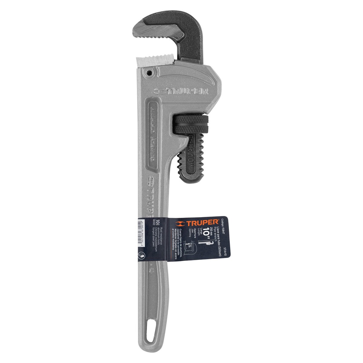 LLAVE STILSON 10' CUERPO DE ALUMINIO TRUPER 15847 STIA-10 - vista adicional