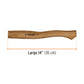 MANGO HICKORY 14' PARA HACHA CAZADORA Y EUROPEA 1-1/4 LB 15933 MG-HC1-1/2 - vista adicional