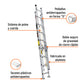 ESCALERA DE EXTENSIÓN TIPO III 16 PELDAÑOS TRUPER 16026 ESE-16 - vista adicional