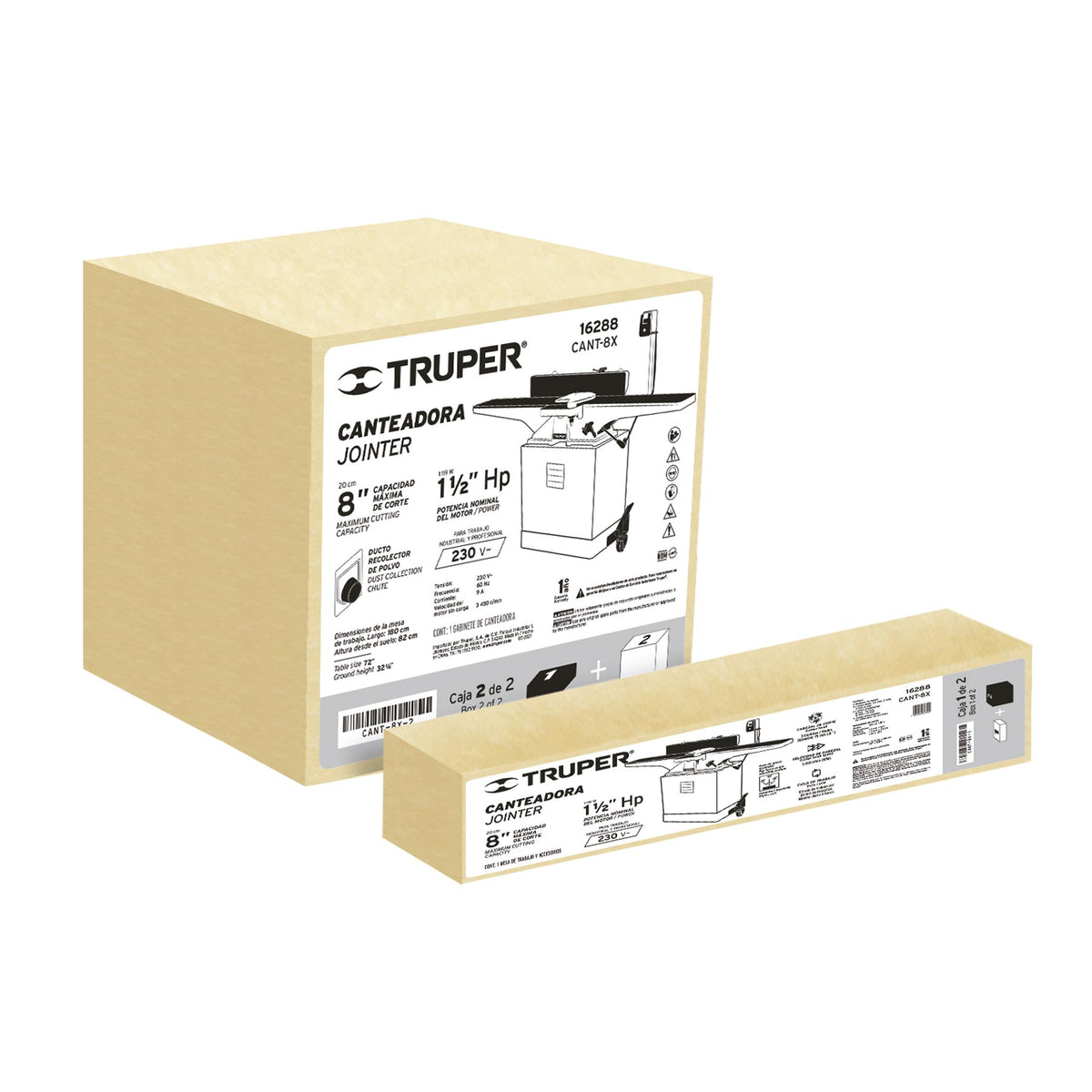 CANTEADORA DE PISO 8' 1-1/2 HP (1120 W) TRUPER 16288 CANT-8X - vista adicional