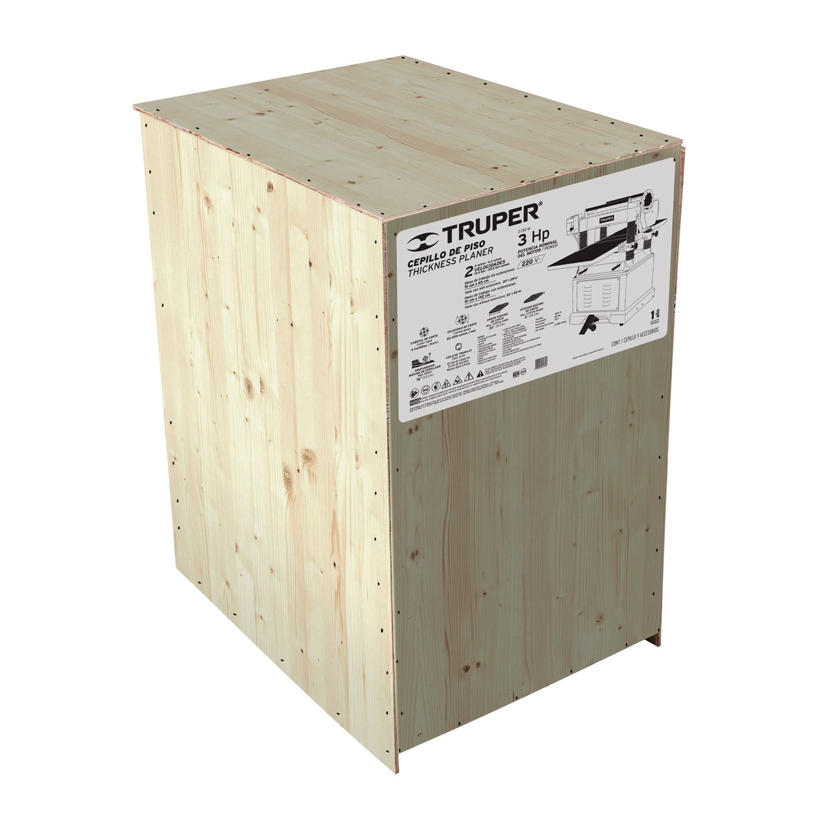 CEPILLO DE PISO 20' 3 HP (2250 W) TRUPER 16293 CEP-20 - vista adicional