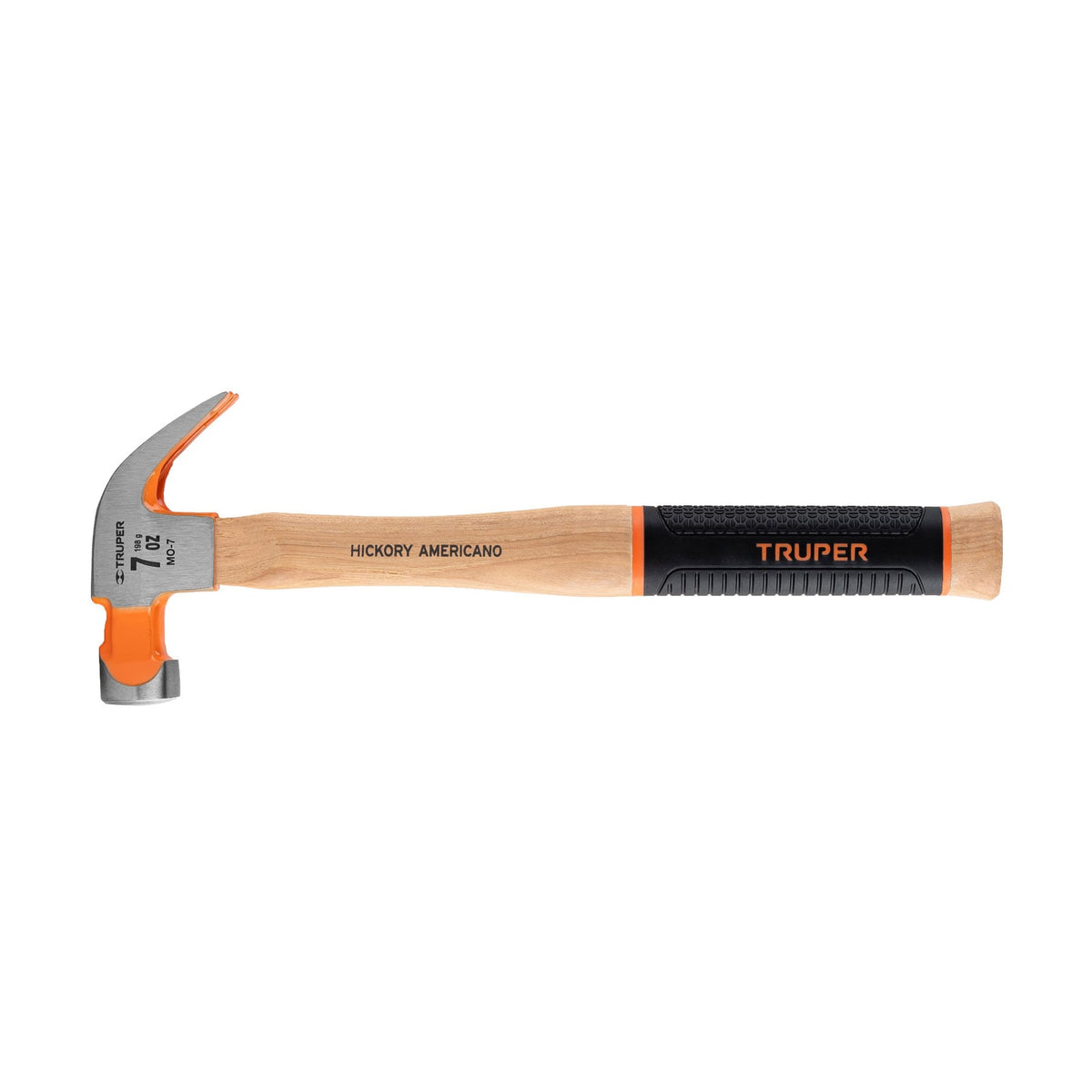 MARTILLO PULIDO 7 OZ UÑA CURVA MANGO HICKORY TRUPER GRIP 16650 MO-7