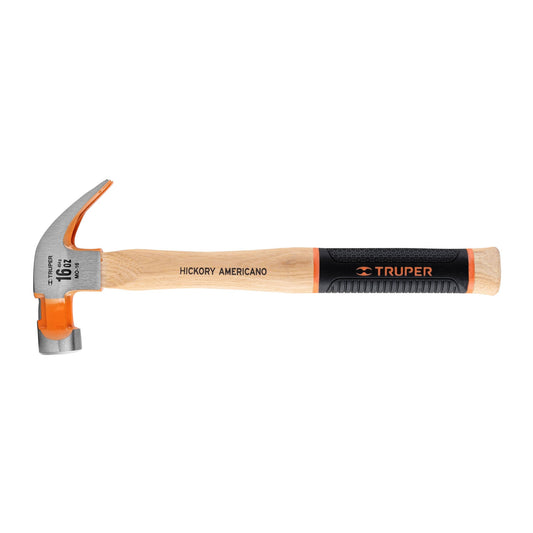 MARTILLO PULIDO 16 OZ UÑA CURVA MANGO HICKORY TRUPER GRIP 16654 MO-16