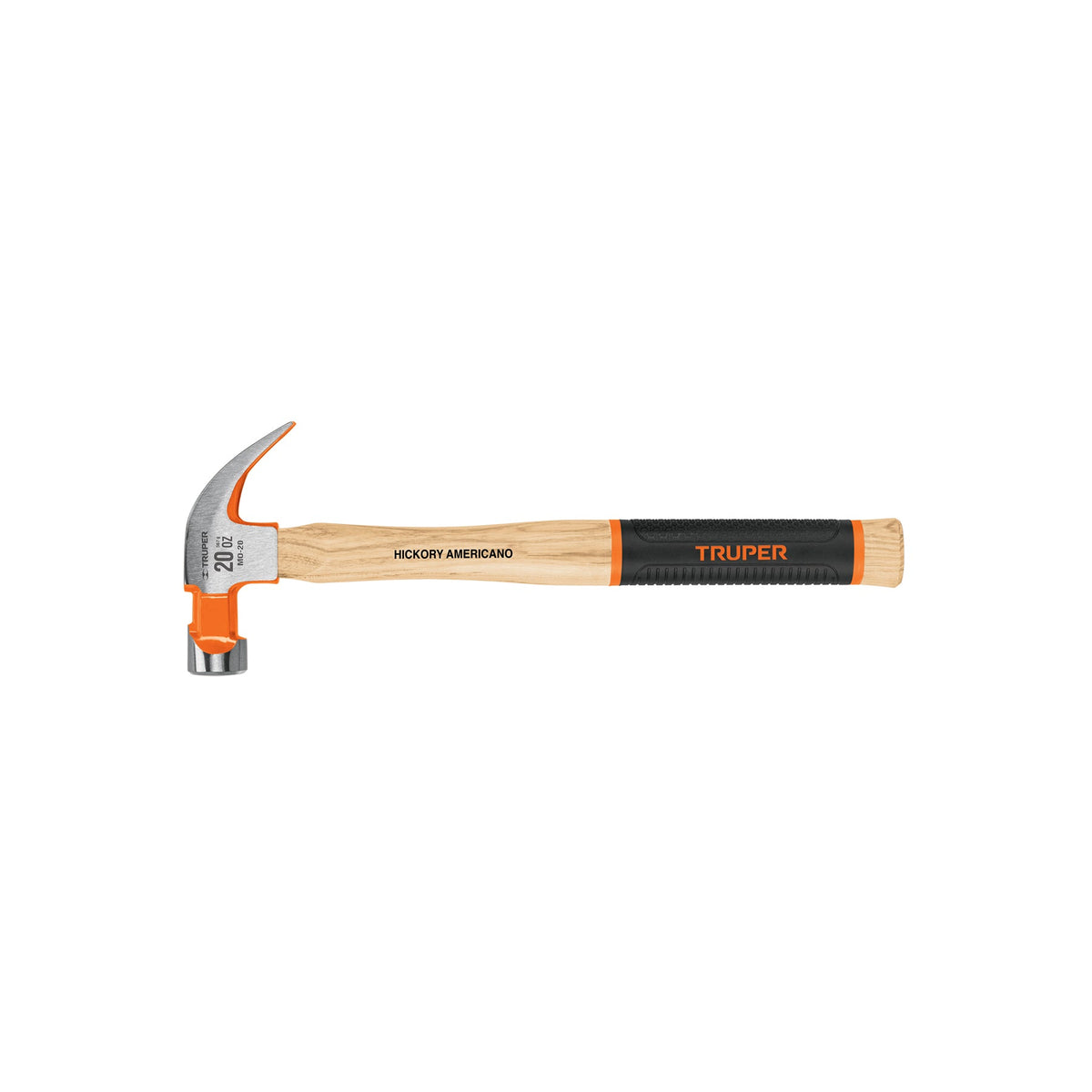 MARTILLO PULIDO 20 OZ UÑA CURVA MANGO HICKORY TRUPER GRIP 16656 MO-20
