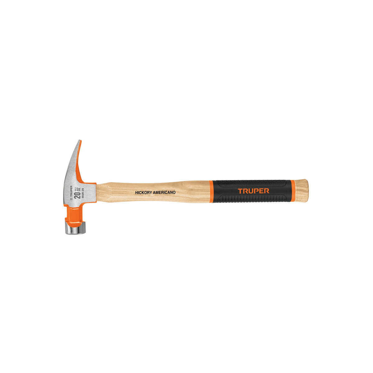 MARTILLO PULIDO 20 OZ UÑA RECTA MANGO HICKORY TRUPER GRIP 16660 MOR-20
